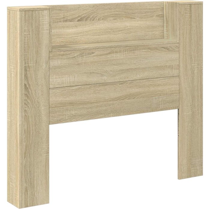 Cabecero cama - mueble cabecero con estante roble sonoma 120 x 16,5 x 103,5 cm