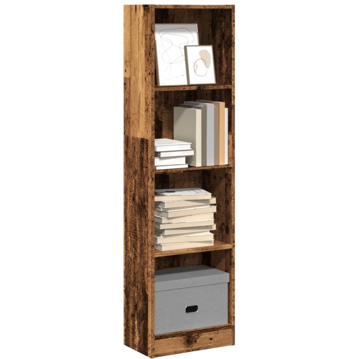 Maison exclusive - estantería madera de ingeniería color envejecido 40x24x143 cm