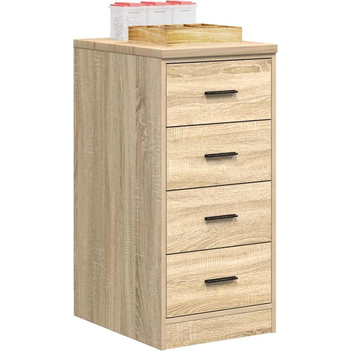 Armario de garaje de roble sonoma 40x51x85cm madera de pino