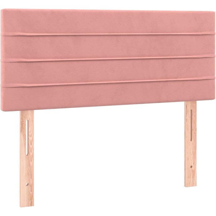 Cabecero cama - mueble cabecero de terciopelo rosa 90x5x78/88 cm