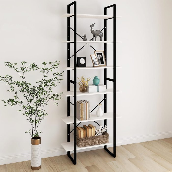 Armario alto, blanco, 80x30x210 cm, madera maciza de pino. - pangivo