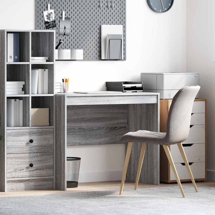 Maison exclusive - escritorio gris sonoma 90 x 50 x 76 cm