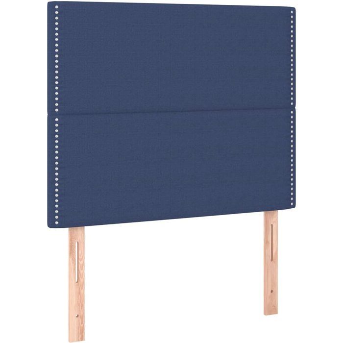 Cabecero de cama - mueble cabecero azul 100x5x118/128 cm tela