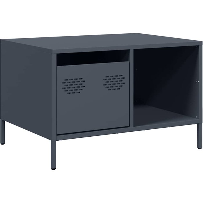 Mesa de centro acero laminado en frío antracita 68,5x50x43,5 cm - comfortxl