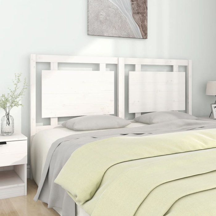 Maison exclusive - cabecero de cama madera maciza de pino blanco 165,5x4x100 cm
