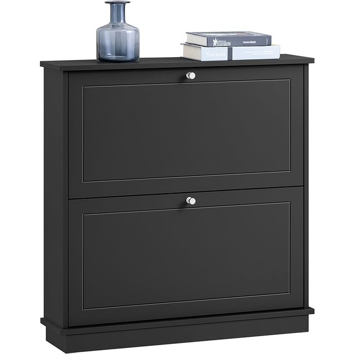 Zapatero con 2 solapas armario de entrada zapatero fsr99-sch sobuy es