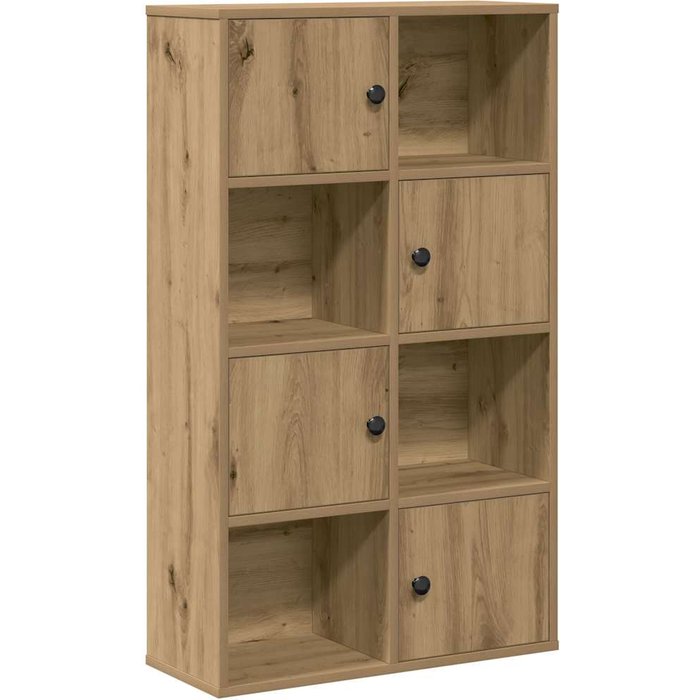 Estantería de madera de ingeniería roble artisan 60x24x101,5 cm – comfortxl