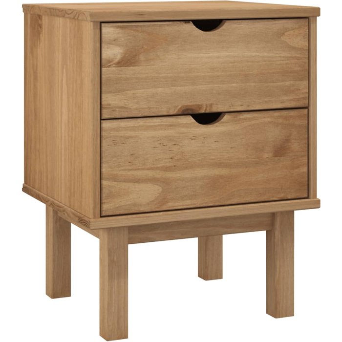 Mesita de noche otta madera maciza de pino 45x39x57 cm - comfortxl