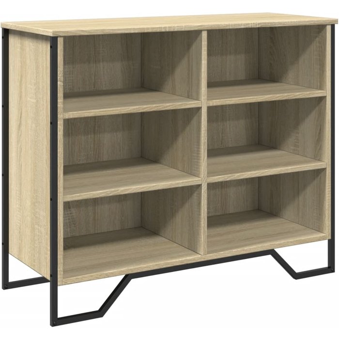Aparador madera de ingeniería roble sonoma 91x35,5x74,5 cm - comfortxl