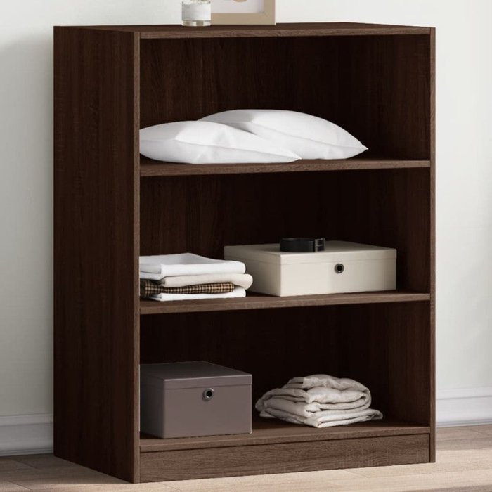 Vidaxl armario de madera de ingeniería marrón roble 77x48x102 cm