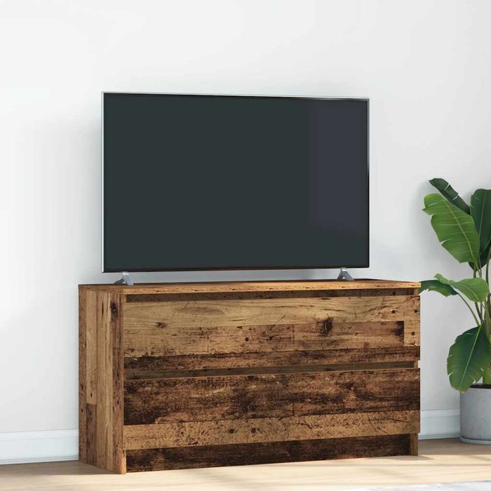 Mueble de tv de madera antigua 100x35x54 cm madera ingeniería vidaxl