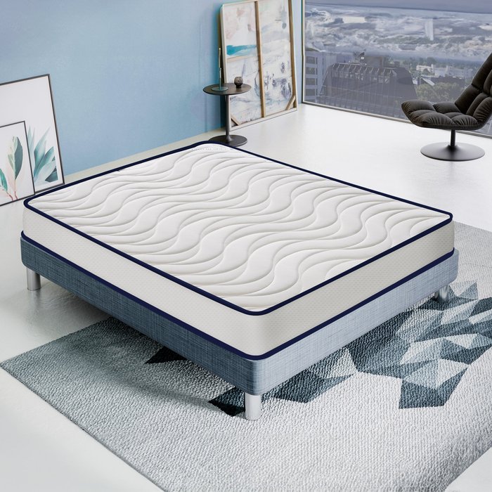 Colchón 140x200 espuma hr - 20 cm de altura - rigidez h3 - lado verano invierno