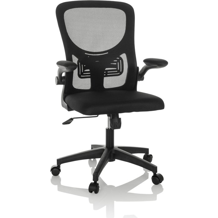 Silla de oficina / silla giratoria belio malla / tela negro hjh office