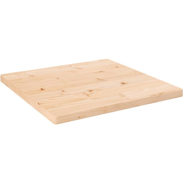 Tablero de mesa 60x60x2,5 cm madera maciza de pino
