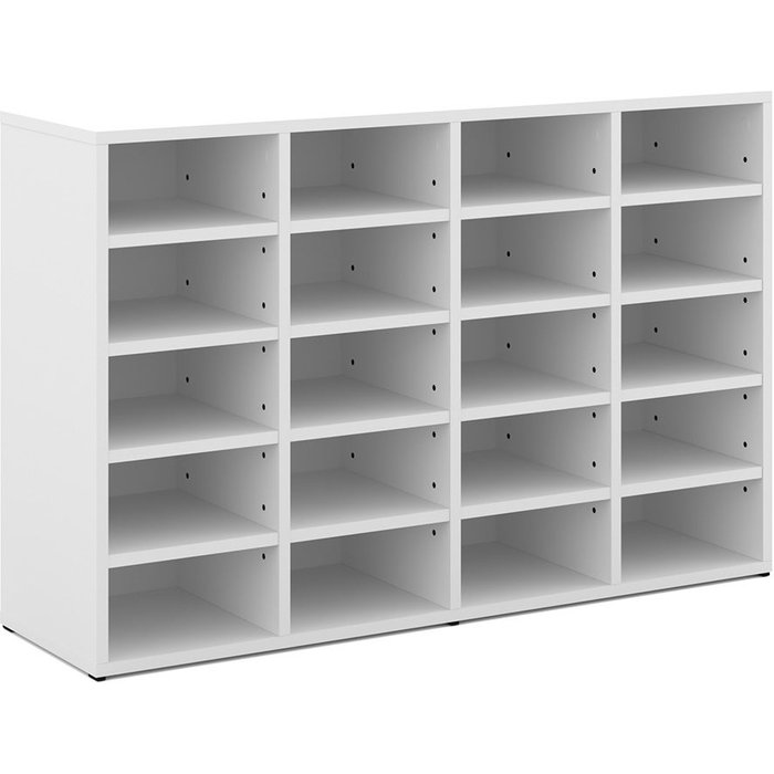 Vicco armario para zapatos lysander, blanco, 104 x 65.5 cm