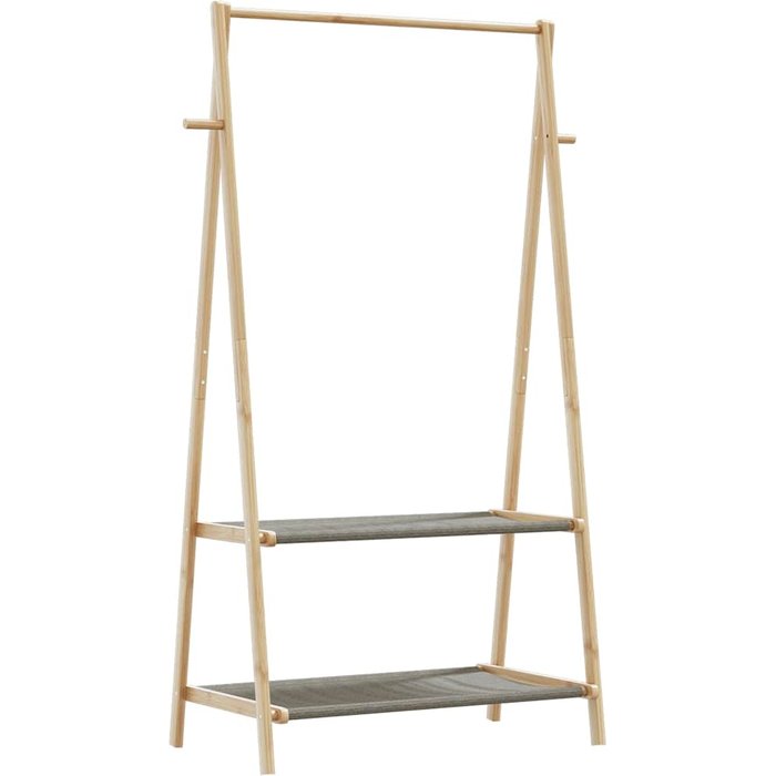 Perchero con baldas 96x45,5x150,5 cm bambú