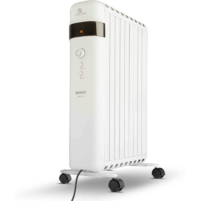 Radiador sin aceite sogo 9 elementos 2000 w. cal-ss-18485