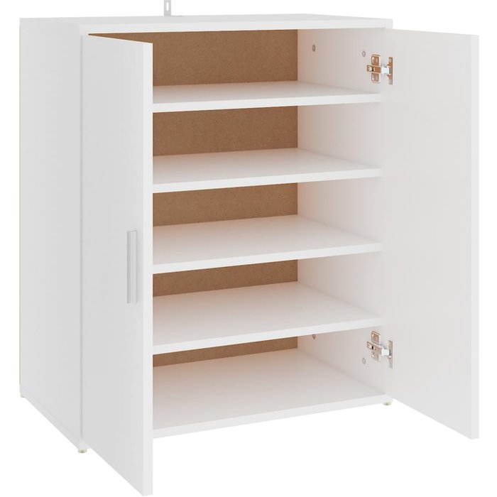Mueble zapatero de madera de ingeniería blanco 60x35x70 cm - comfortxl
