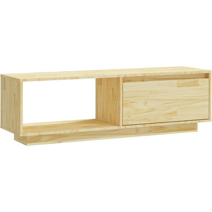 Mueble de tv de pino macizo 110x30x33,5 cm - comfortxl
