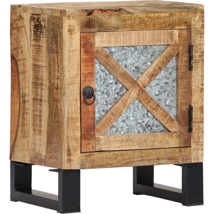 Mesita de noche 40 x 30 x 50 cm madera maciza de mango