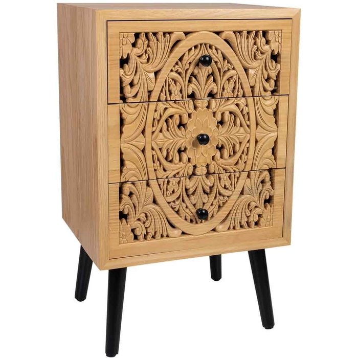 Mesita de madera marrón 42x36.5x71