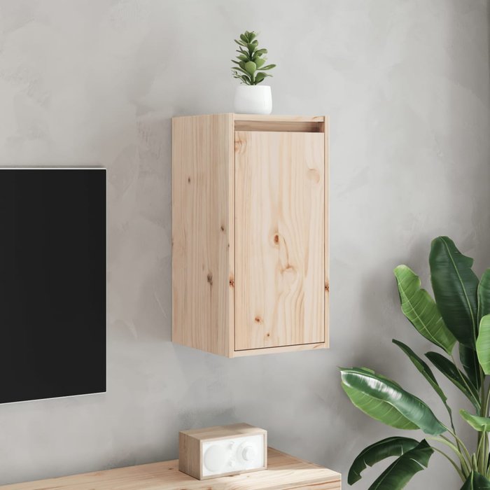 Armario de pared de 30x30x60 cm, madera maciza de pino.