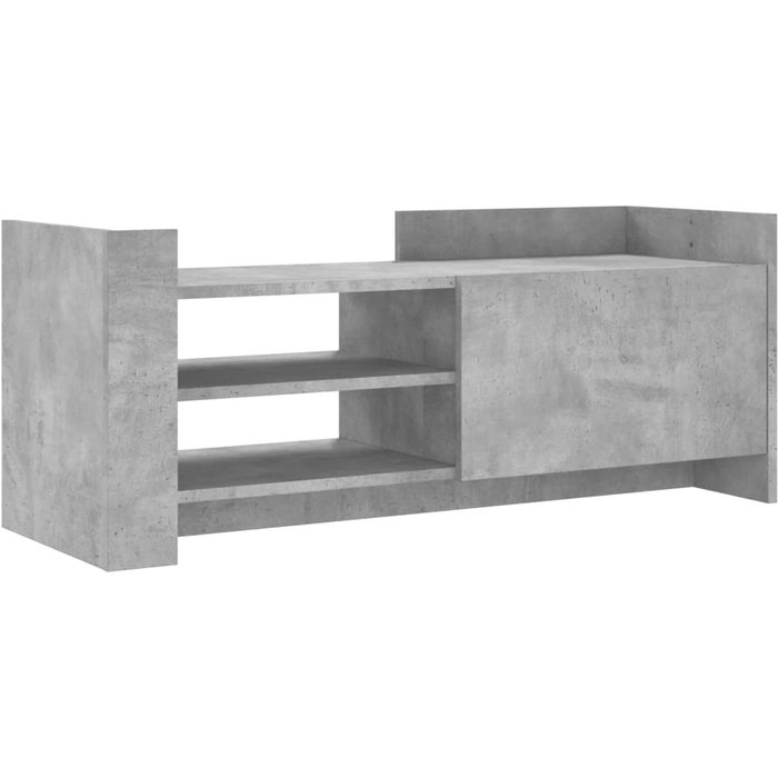 Mueble para tv contrachapada gris hormigón 100x35x40 cm - comfortxl