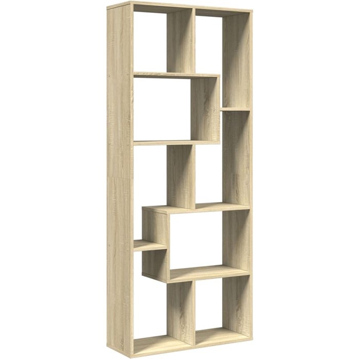 Librería divisora madera ingeniería roble sonoma 67x25x161,5 cm – comfortxl