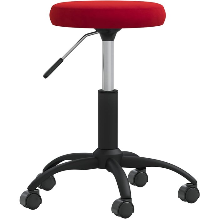 Silla de oficina | silla gaming giratoria de terciopelo rojo tinto cfw94740