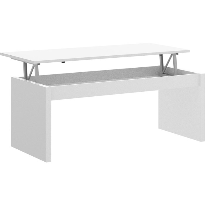Mesa centro genova blanco brillo 43x102x50 cm | mesa centro moderna