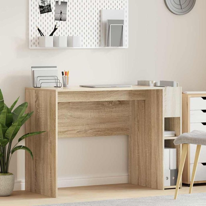 Escritorio sonoma oak de 109 x 50 x 78 cm, fabricado en madera de ingeniería.