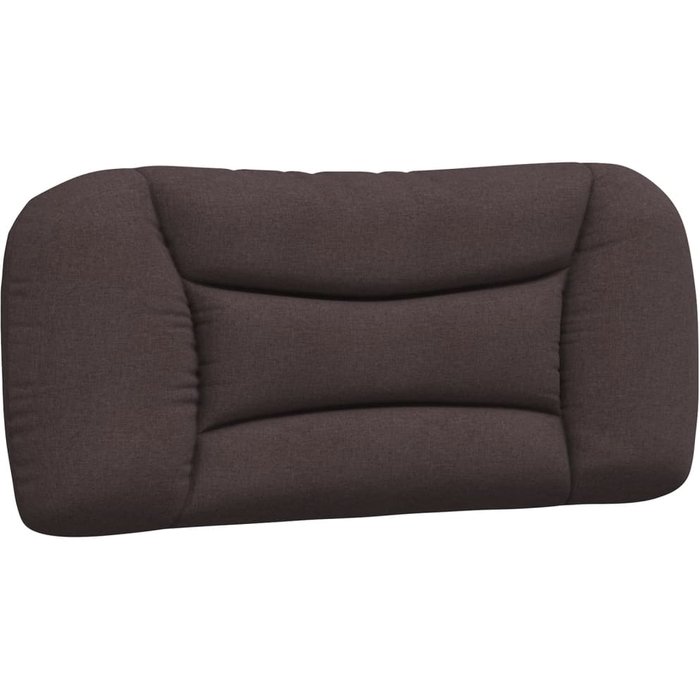 Cabecero de cama acolchado tela marrón oscuro 80 cm - comfortxl