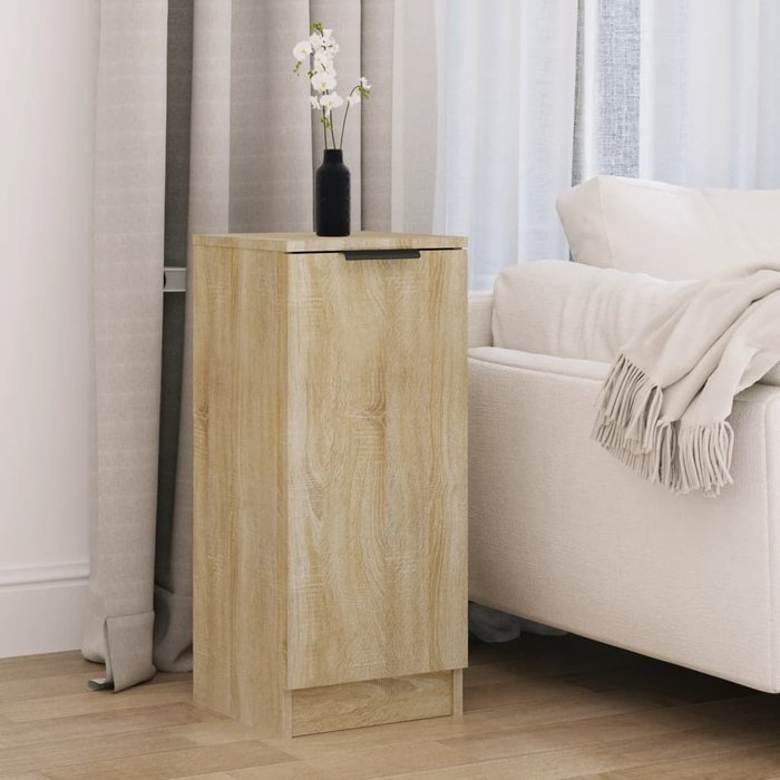 Maison exclusive - aparador de madera contrachapada roble sonoma 30x30x70 cm