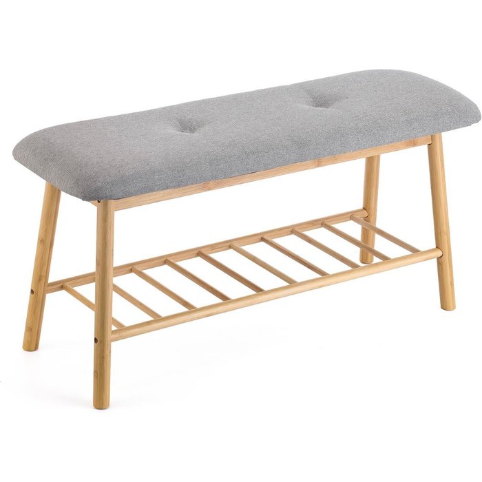 Zapatero bambú 90x30x45cm vinthera moa - madera incluye instrucciones