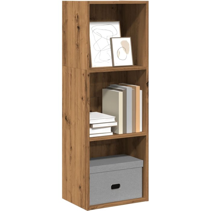 Librería artesanal de roble, 40x30x114 cm, madera de ingeniería. - pangivo