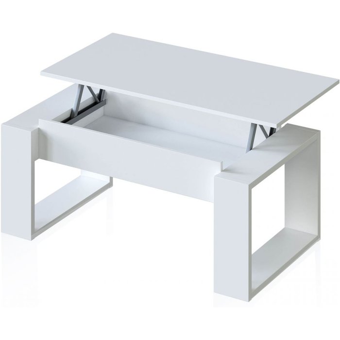 Mesa de centro elevable neo blanco artik (blanco mate) 105 x 45 x cm
