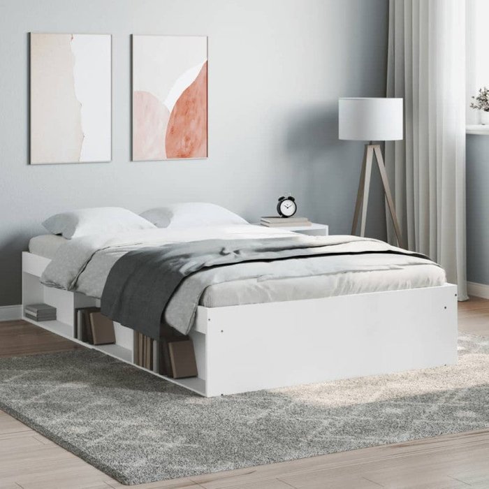 Vidaxl estructura de cama blanco 120x190 cm
