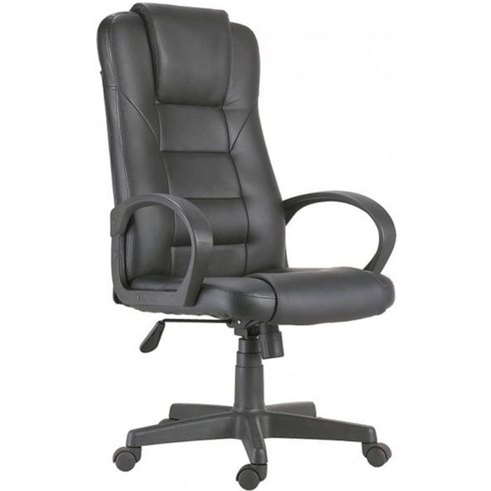Silla de despacho henry polipiel negro 118-126x64x64 cm adec