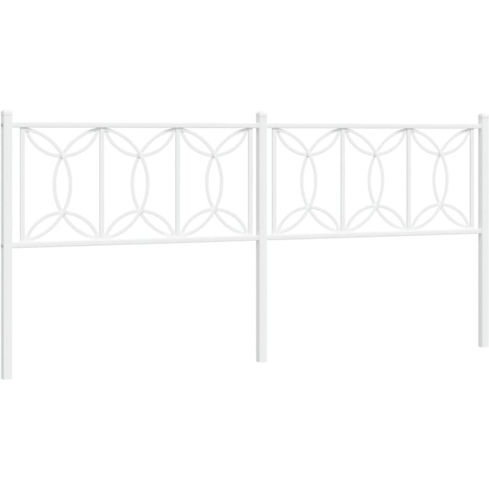 Cabecero,cabecero de cama,panel de cabecera de metal blanco 200 cm cfw29087