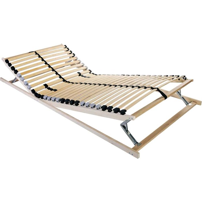 Somier de lamas marrón 70 x 190 cm madera de haya sólida vidaxl