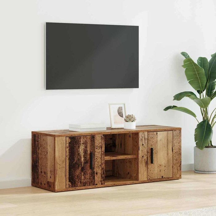Mueble de tv de madera antigua 100 x 31,5 x 35 cm madera de ingeniería