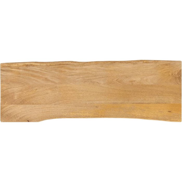 Tablero de mesa 140x40x2,5 cm canto vivo madera maciza de mango