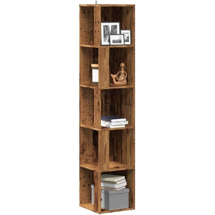 Mueble de esquina madera de ingeniería envejecida 33x33x165 cm vidaxl