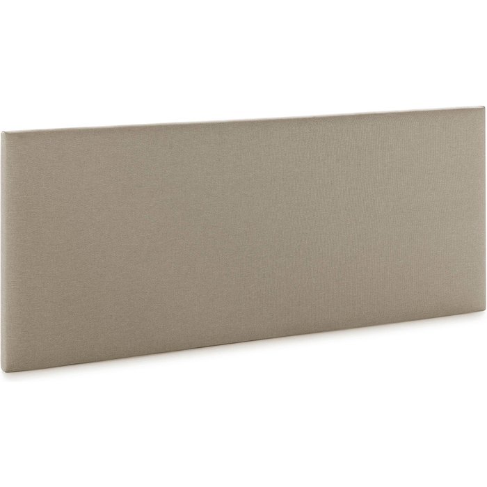 Cabecero aura tapizado en tela beige 140x60 cm