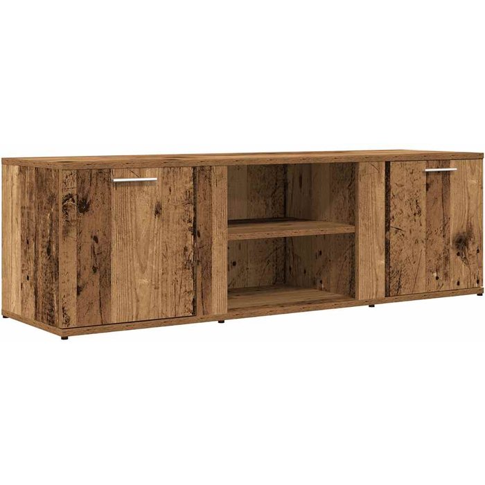 Mueble de tv de contrachapado envejecido 120x34x37 cm - comfortxl
