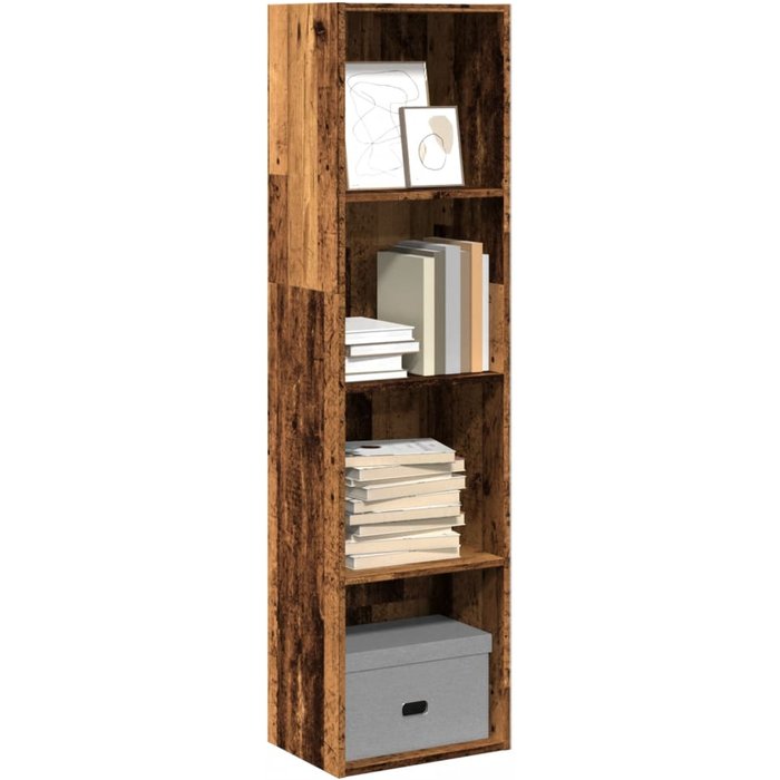 Maison exclusive - estantería madera de ingeniería color envejecido 40x30x152 cm