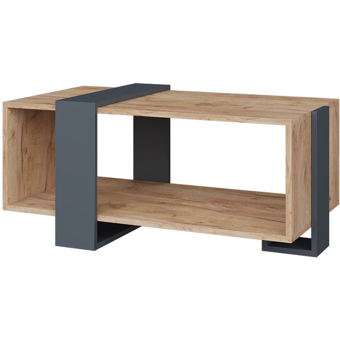 Vicco mesa de centro aven, antracita/roble dorado, 91.5 x 52 cm