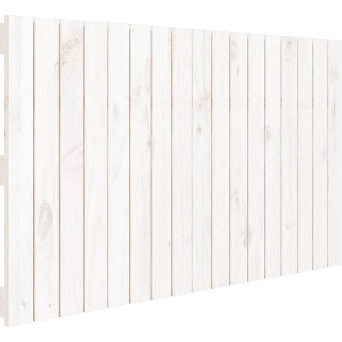 Cabecero de cama de pared madera maciza pino blanco 108x3x60 cm - comfortxl