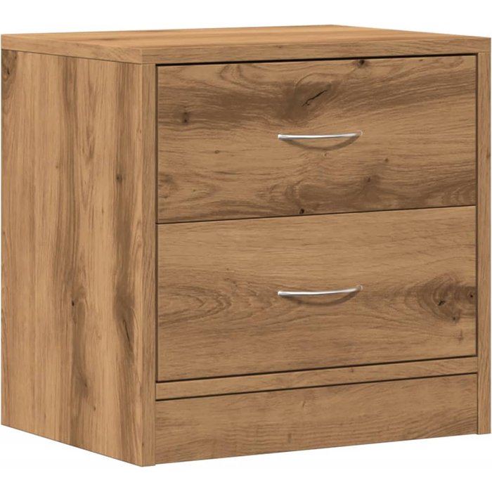 Mesita de noche madera de ingeniería roble artisian 40x30x40 cm - comfortxl