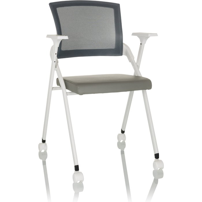 Silla de visita / silla plegable priority ii w malla / pu gris hjh office